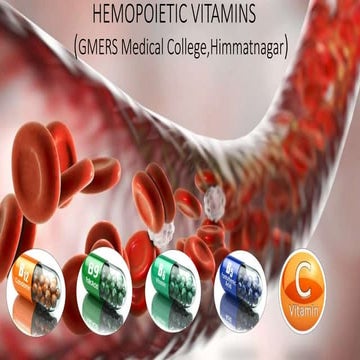 Hematopoietic vitamins 