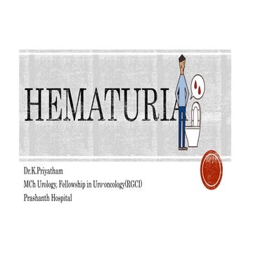 Hematuria for patient education