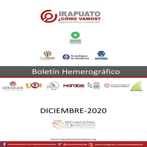 BOLETIN HEMEROGRÁFICO IRAPUADO DICIEMBRE 2020