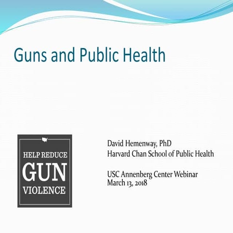 David Hemenway: "Outgunned: America’s Public Health Crisis"