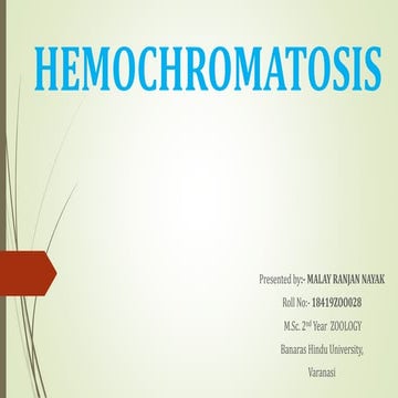 Hemochromatosis