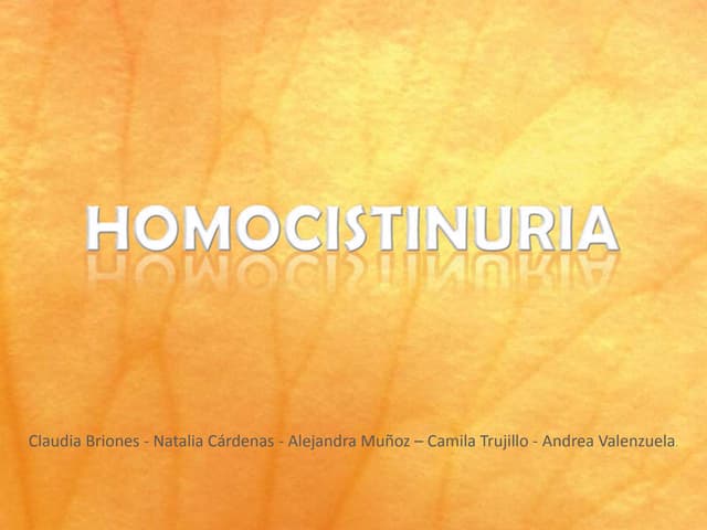 Hemocistinuria