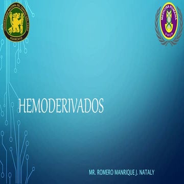 hemoderivado hemoderivado hemoderivado . ppt