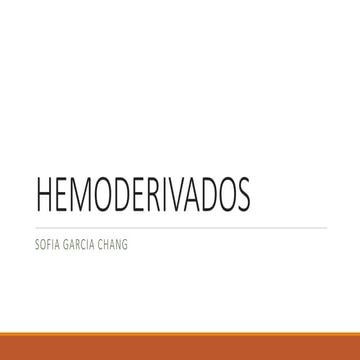 Hemoderivados 