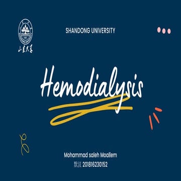 Hemodialysis 