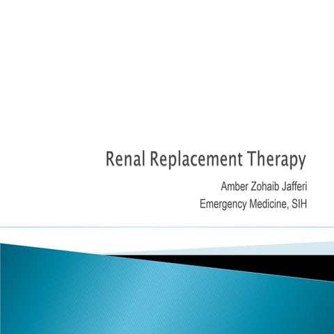 Renal Replacement therapy
