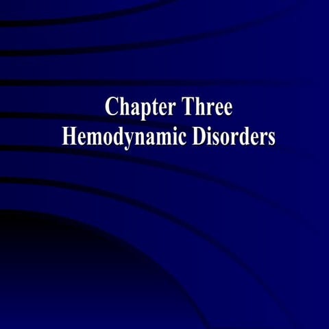 Hemodynamic Disorders