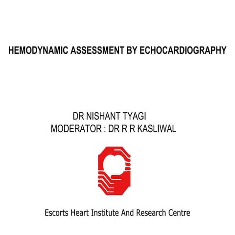 Hemodynamic Assessment by Echocardiography