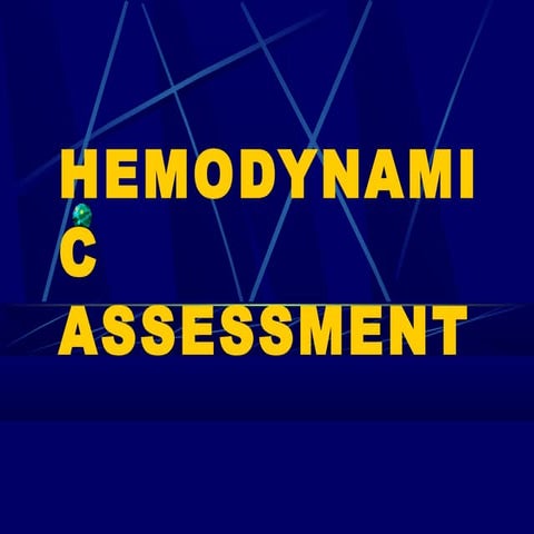 Hemodynamic assessment in cardiology