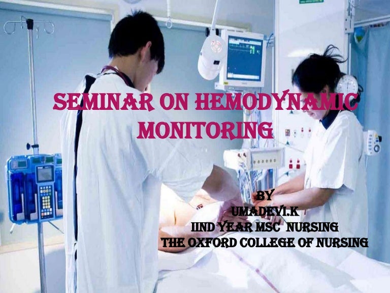 Hemodynamic monitoring ppt