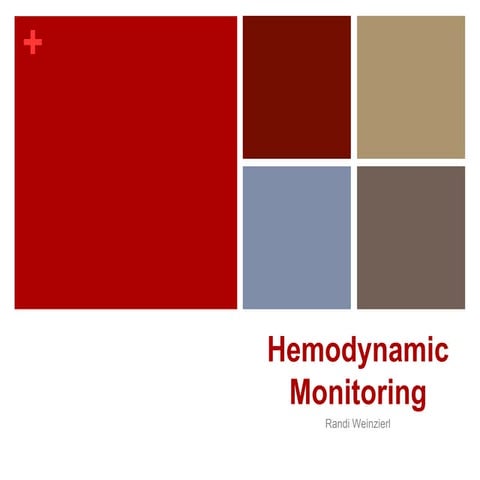 Hemodynamic monitoring r weinzierl