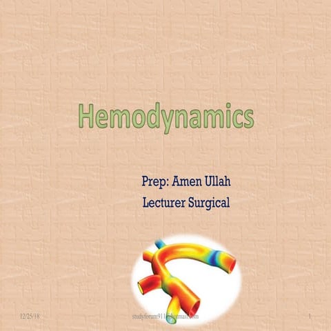 Hemodynamics, Circulation Schematic
