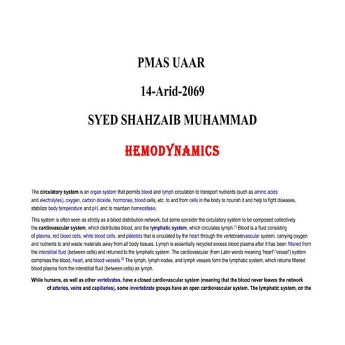  Hemodynamics lect notes (1)