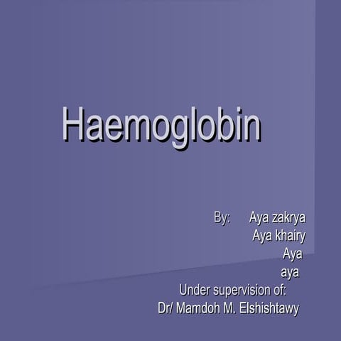 Hemoglobin