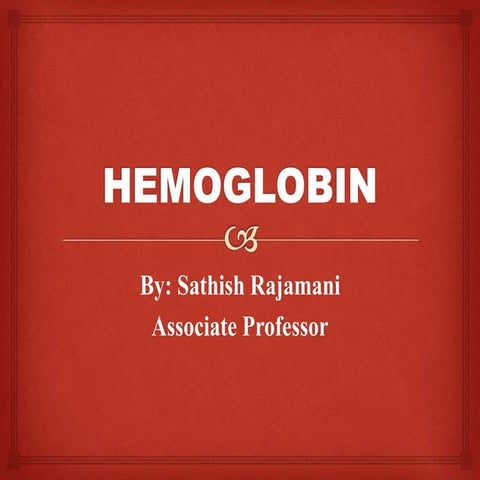 Hemoglobin Synthesis