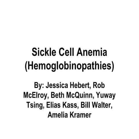 Hemolytic anemias