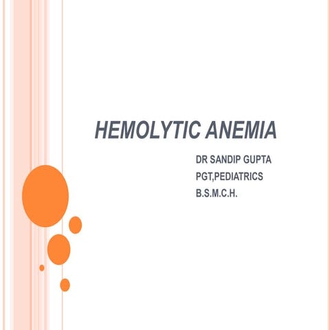 Hemolytic anemia sandip