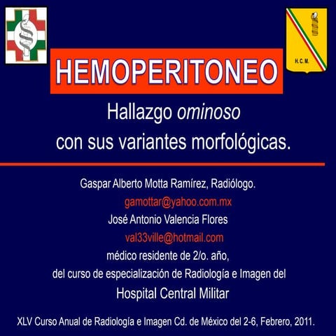 Hemoperitoneo | PDF