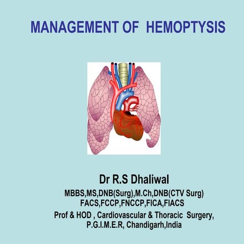 Management of Hemoptysis
