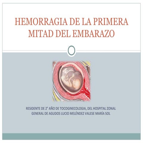 Hemorragia de la primera mitad