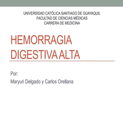 Hemorragia digestiva alta