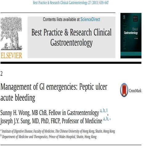 Hemorragia gasrica aguda en urgencias