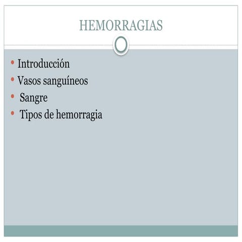 HEMORRAGIAS. enfermeria profesionalizante | PPTX