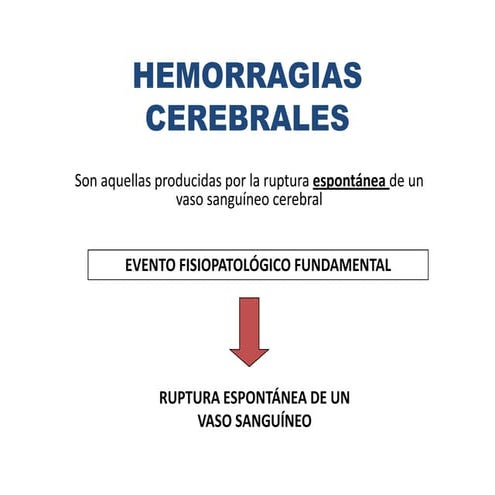 Hemorragias cerebrales
