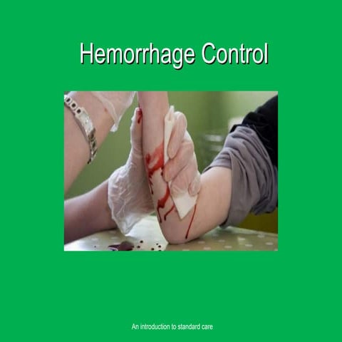 Hemorrhage control