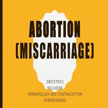 Hemorrhage in early pregnancy