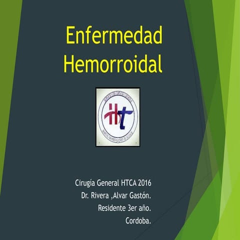 Hemorroides htca 2016 | PPTX