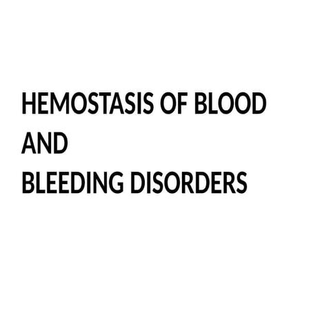 Comprehensive Overview of Bleeding Disorders: Types, Causes, Symptoms ...