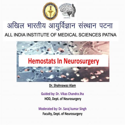 Hemostats in neurosurgery