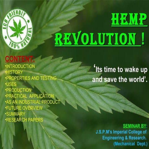 Hemp as material