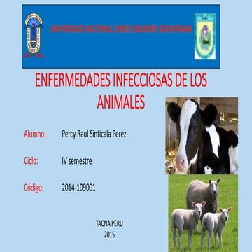 Enfermedades infecciosas de los animales