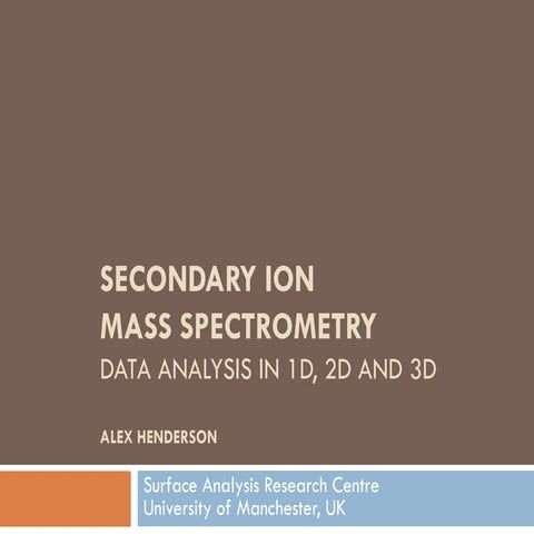 Secondary Ion Mass Spectrometry | PDF