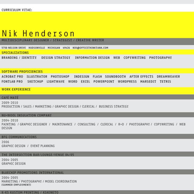 Henderson Resume
