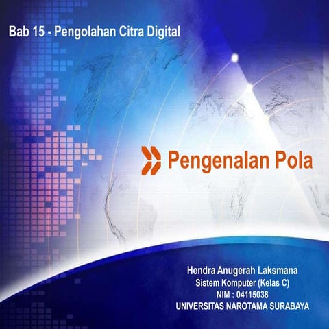 Pengolahan Citra Digital - Bab15 - Pengenalan Pola