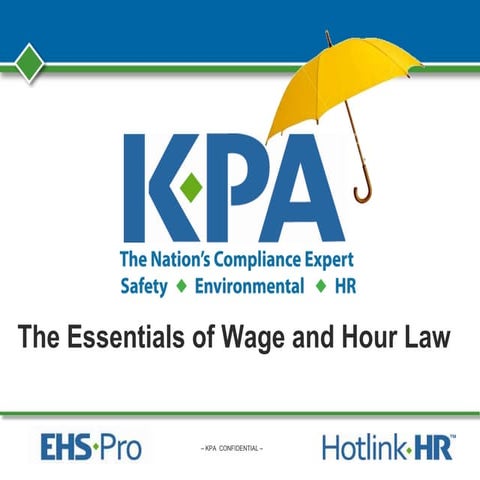 The Essentials of Wage and Hour Law 