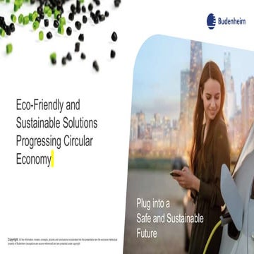ECO-FRIENDLY AND SUSTAINABLE SOLUTIONS PROGRESSING CIRCULAR ECONOMY