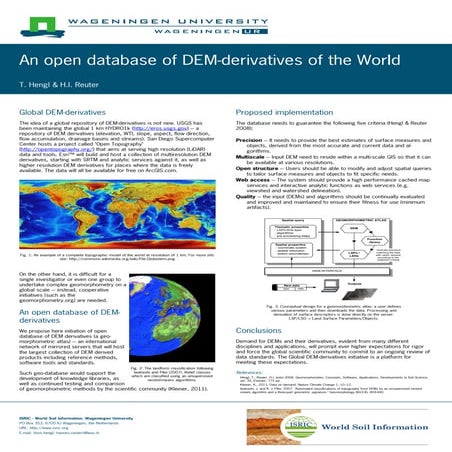 Hengl & Reuter poster at Geomorphometry.org/2011