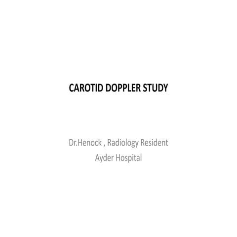 carotid doppler u/s Radiology