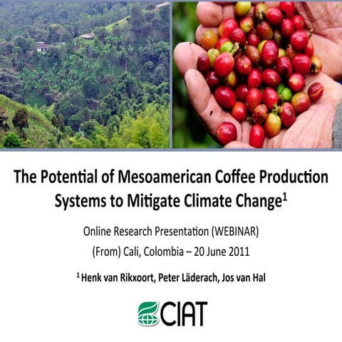 Henk van Rikxoort - The Potential of Mesoamerican Coffee Production Systems to Mitigate Climate Change