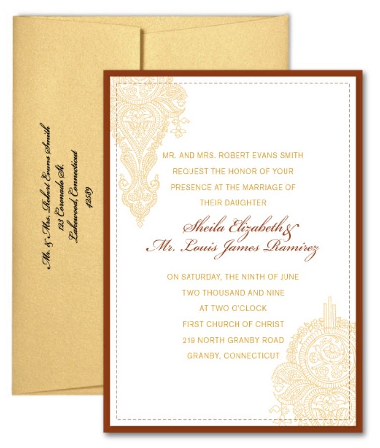 Henna Wedding - Invitation
