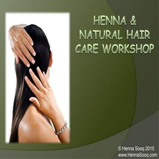 Henna & Natural Hair Care Workshop