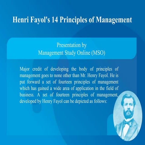 Henri fayol's 14 principles of management