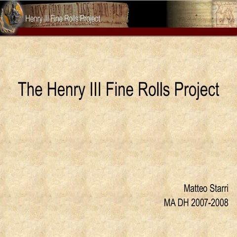 Henry Iii Fine Rolls Project
