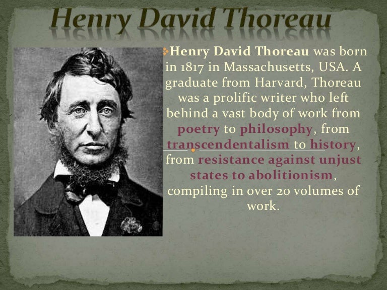 henry david thoreaus life thoreau famous works