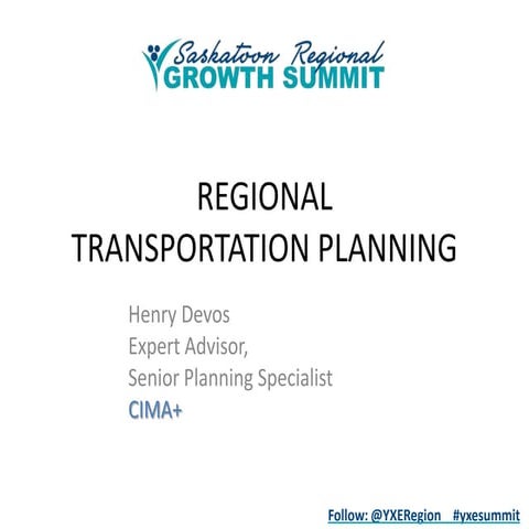 Regional Transportation Planning