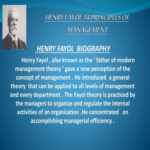 Henry fayol 14 principles of management , full assignment - manpreet singh